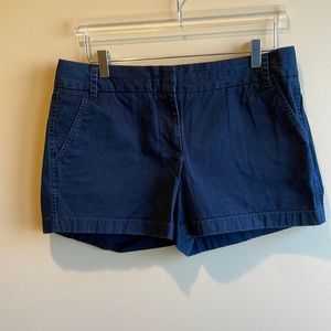 J. Crew Chino Navy Blue Shorts Size 10